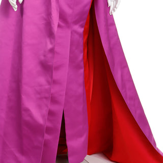 2022 Carolina Herrera Deadstock Strapless Red & Purple Evening Dress $5990 New w tags 