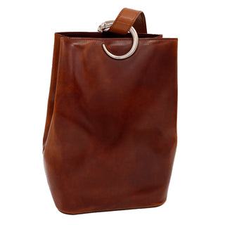 1990s Cartier Brown Leather Panthere Shoulder Side Bag or Backpack 90s