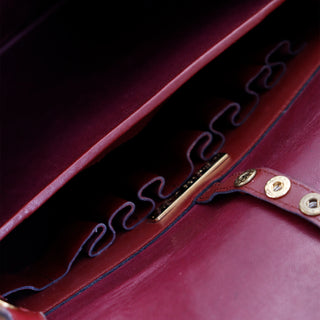 Vintage 1970s Le Must de Cartier Bordeaux Leather Shoulder Bag