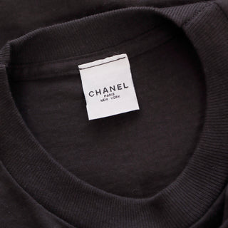 1990 Chanel Black Egoiste Tee Label