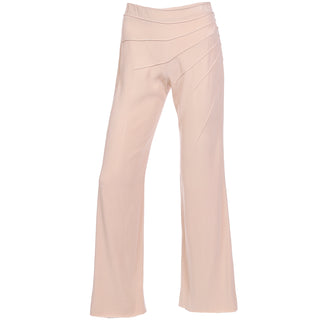 2000s Chloe Vintage Dune Sand Flared Trousers