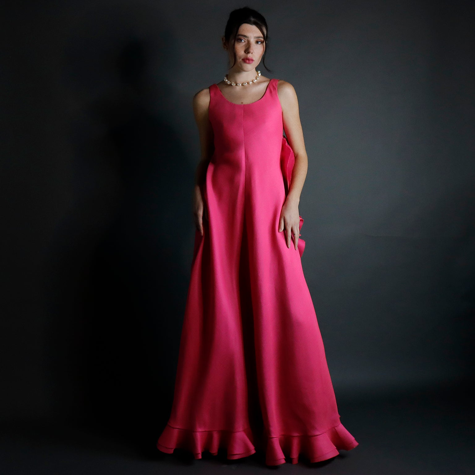 dior silk maxi dress pink S/S 2008 Christian Dior John Galliano Runway Pastel Pink Satin Long Gown Dress at 1stDibs