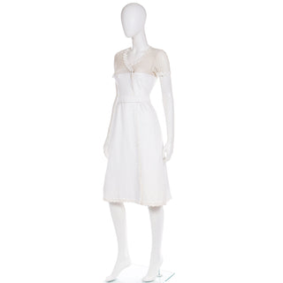 1960s Andre Courreges Space Age White Vintage Dress Rare designer vintage dress