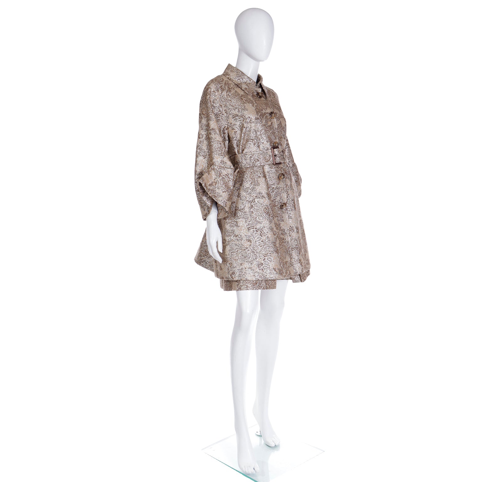 Dolce & Gabbana Gold Metallic Dress & Coat Style Worn by Amy Winehouse Modig Dolce & Gabbana Gold Metallic Dress & Coat Style Worn by Amy Winehouse Modig