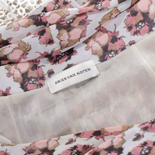 Dries Van Noten Shirred Floral Mini Dress