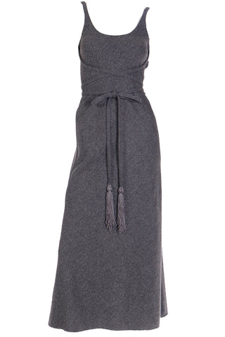 Geoffrey Beene Vintage Grey Wool Day Dress