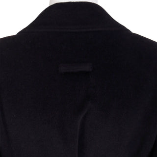 1997 Jean Paul Gaultier Black Wrap Style Vintage Open Front Coat W Belt