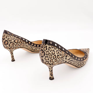 Jimmy Choo London Heels Leopard Print Pumps W Original Shoe Box Size 6.5