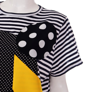 Junya Watanabe for Comme des Garcons Used Patchwork Tee Shirt Dress Detail