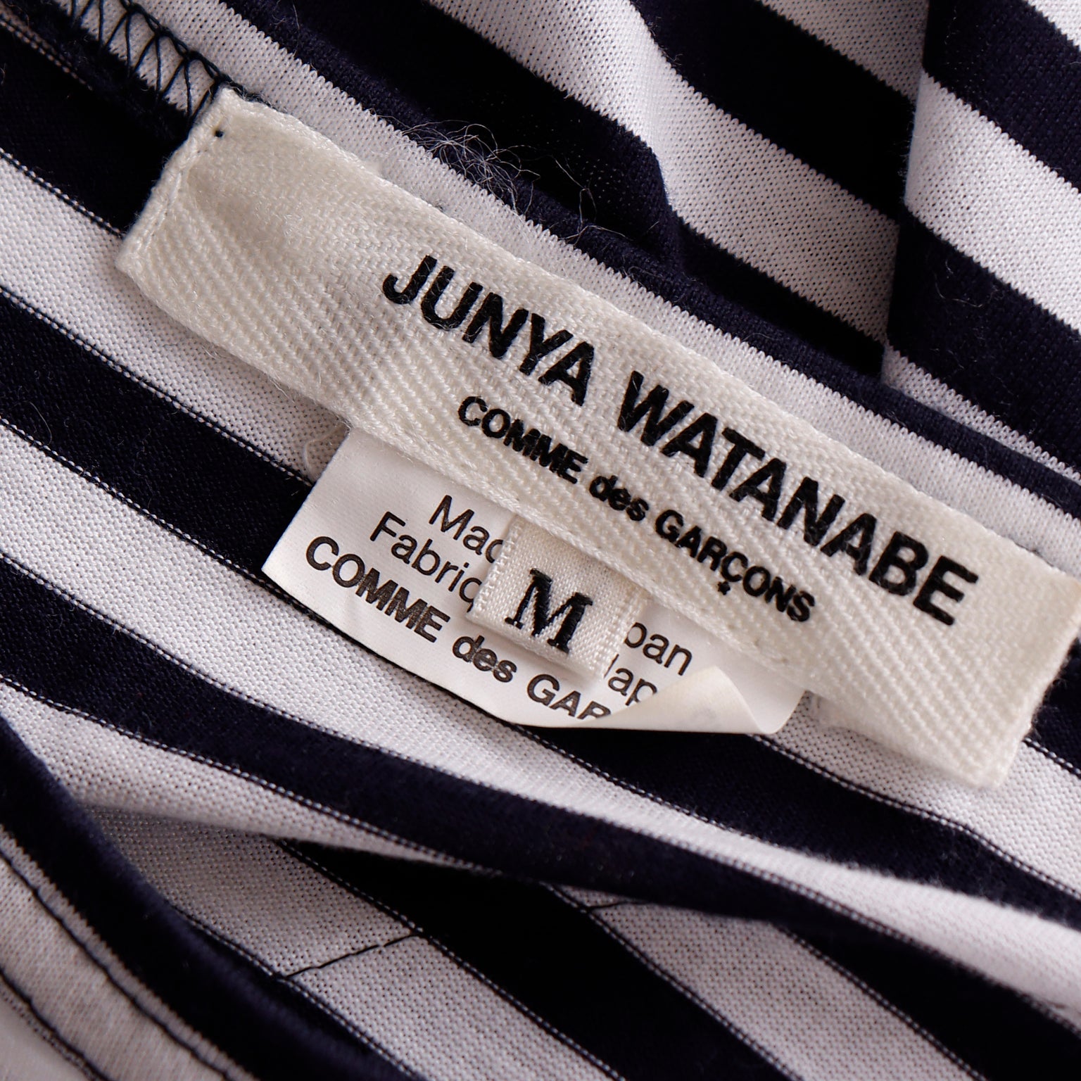 Junya Watanabe for Comme des Garcons Striped Patchwork Print T Shirt Dress