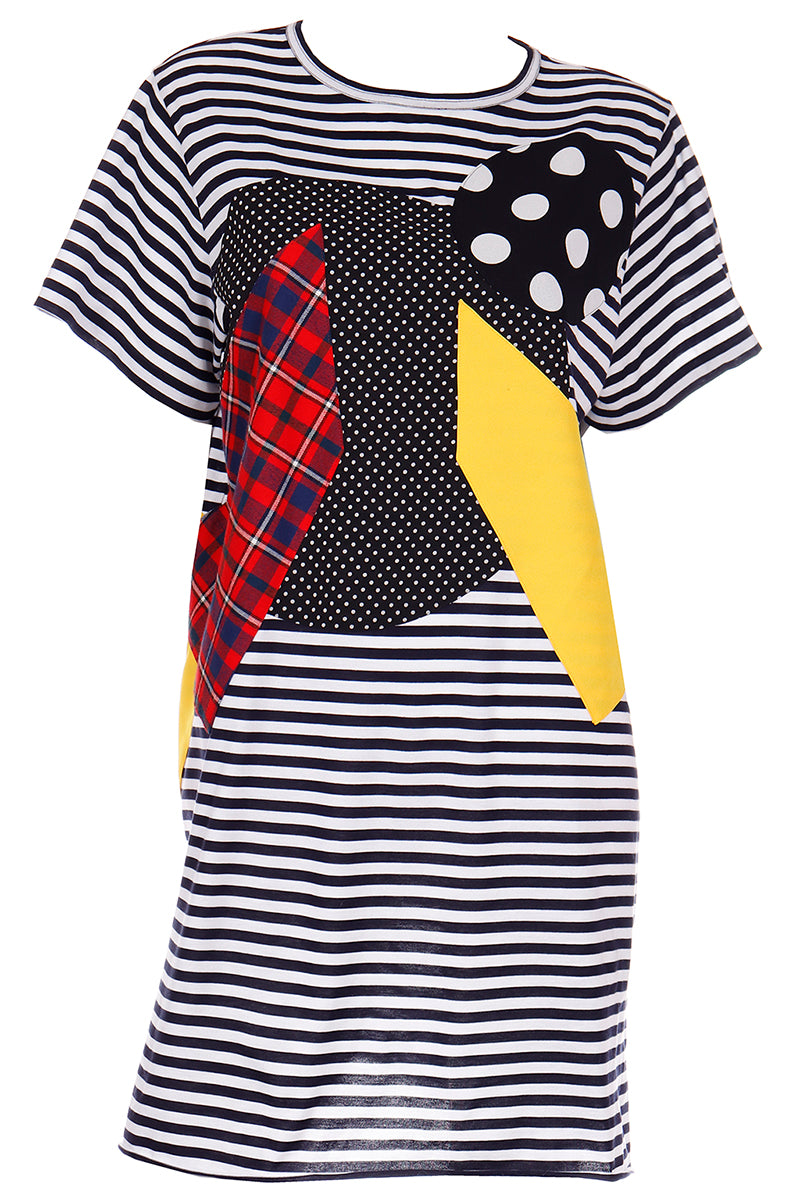 comme des garcons t shirt dress Stripe Long T-Shirt Dress La Garonne