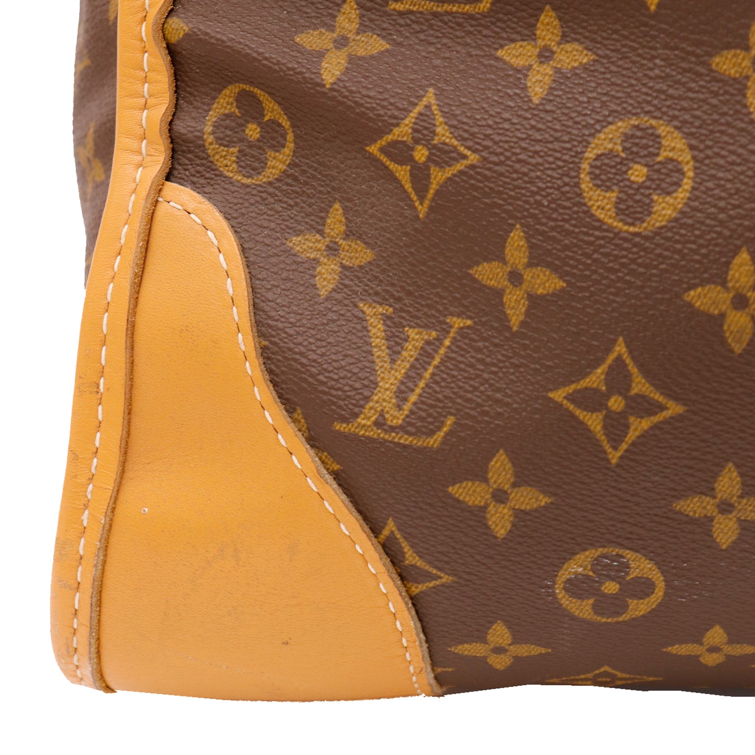 Louis Vuitton Brown Canvas Monogram Classic Duffle Tote Bag