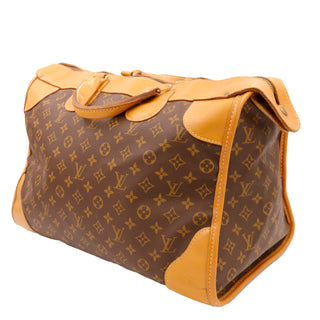 1980s Louis Vuitton Vintage Monogram Weekender Luggage Travel Bag With Top Handles