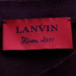 Lanvin Hiver 2011 Alber Elbaz Deep Plum Deconstructed Vintage Dress