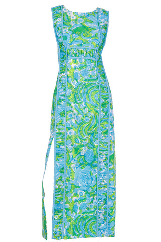 The Lilly Green & Blue Lilly Pulitzer Maxi Dress