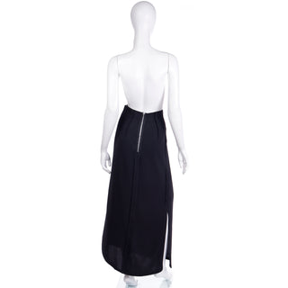 1990s Maison Margiela Vintage Deconstructed Inside Out Black Skirt