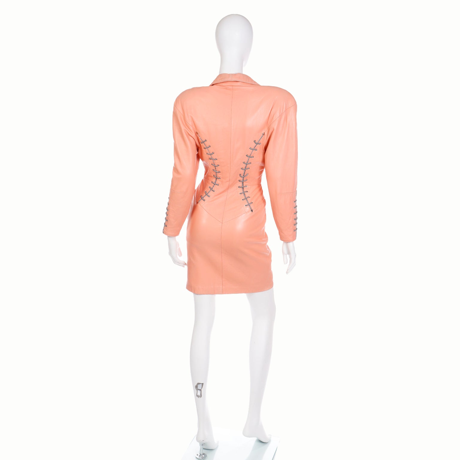 Michael Hoban North Beach Leather Orange Dress Cindy Crawford Modig Michael Hoban North Beach Leather Orange Dress Cindy Crawford Modig