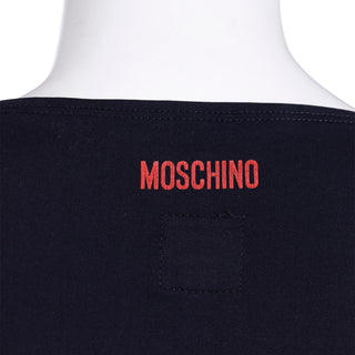 1990s Moschino Jeans Graphic Fashion Is No More Statement Vintage Maxi Dress