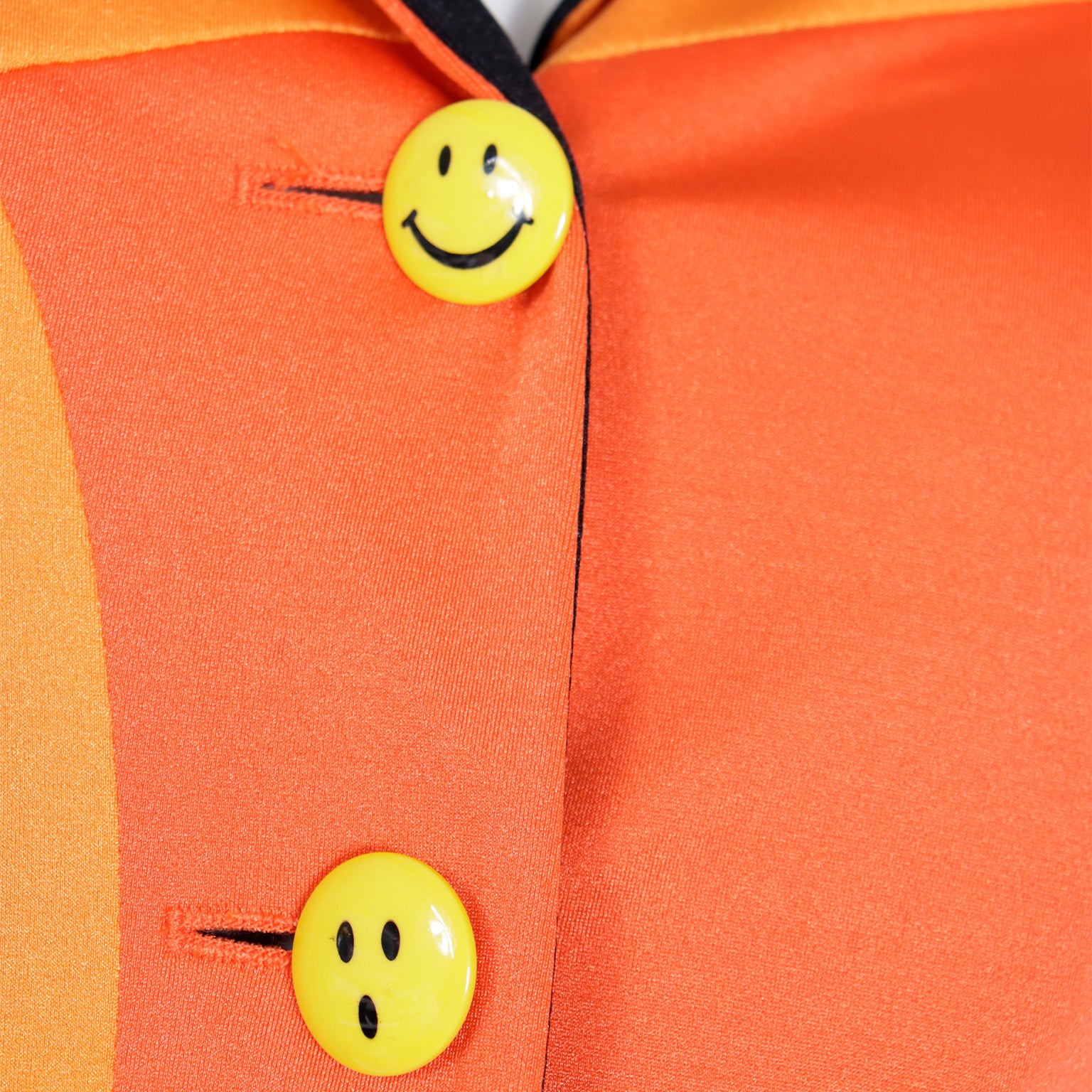 1990s Vintage Moschino Rainbow Color Block Jacket & Skirt Suit The