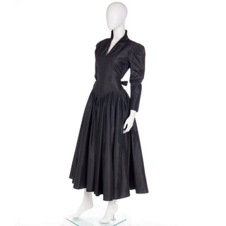 High Neck Vintage Dress by Norma Kamali 