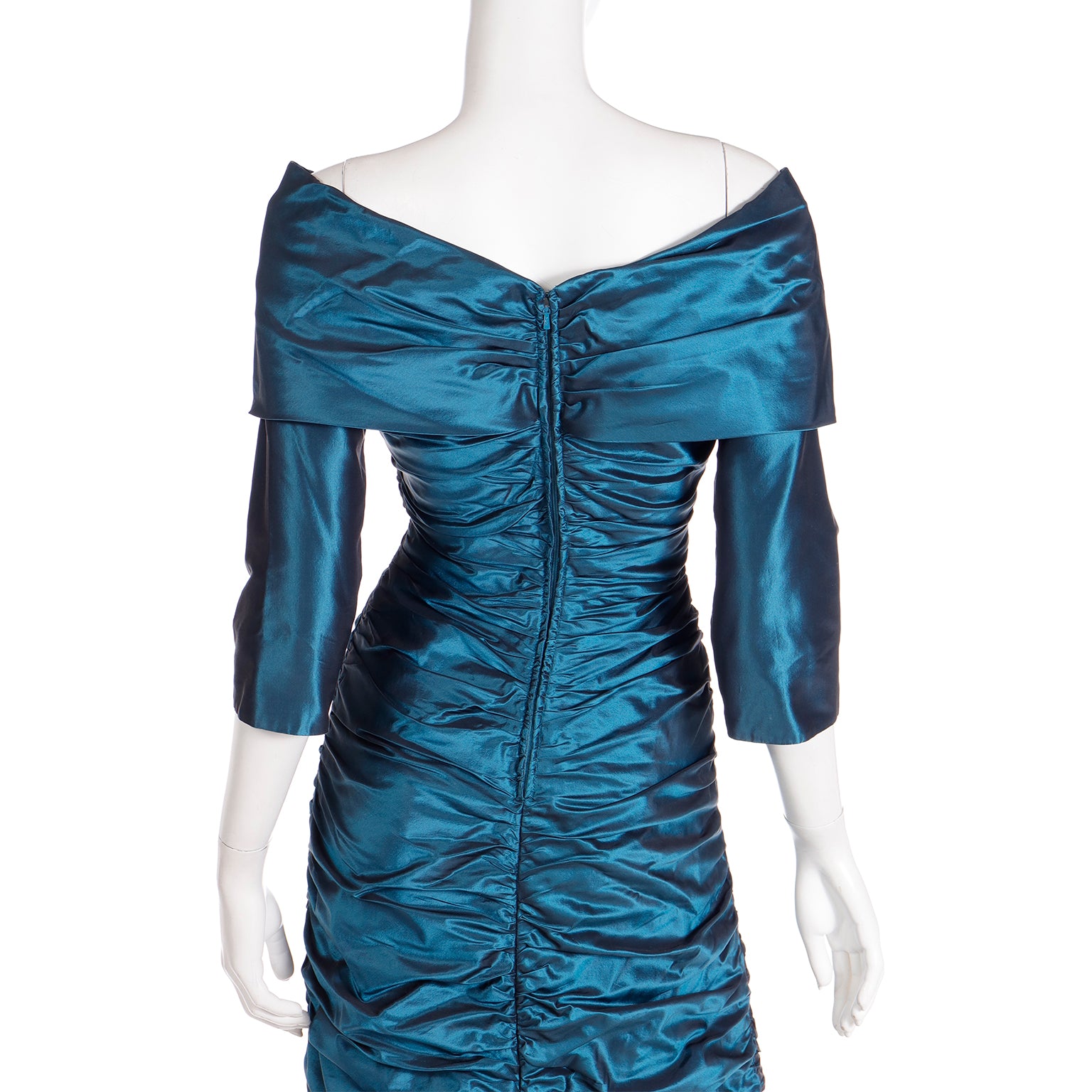 Vintage 80s Rickie Freeman Teri Jon Vintage Teal Green Evening Dress Modig Vintage 80s Rickie Freeman Teri Jon Vintage Teal Green Evening Dress Modig