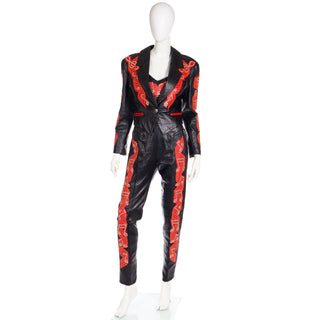 Michael Hoban North Beach leather Custom Musical Note Leather Outfit