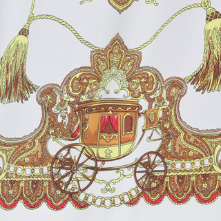 1980s Vintage Ungaro Pour l'Homme Paris Baroque Carriage Print Shirt