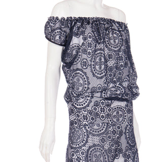 Avant Garde 2012 Vivienne Westwood Black Lace & White Asymmetrical Dress