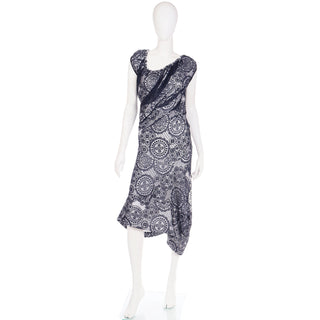 2012 Vivienne Westwood Black Lace & White Asymmetrical Dress Unique