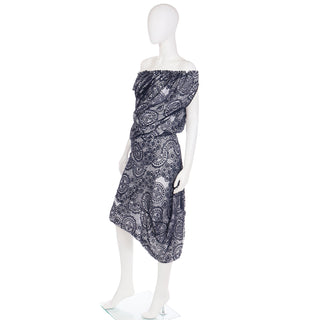 2012 Vivienne Westwood Black Lace & White Asymmetrical Dress Designer Dress