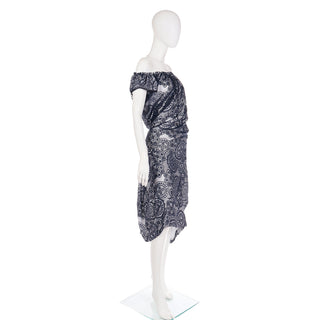 2012 Vivienne Westwood Black Lace & White Asymmetrical Dress Designer Clothing