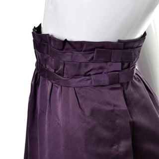 Edwardian Skirt & Jacket Walking Suit Soutache Trim Purple Silk Vintage Ensemble - Dressing Vintage
