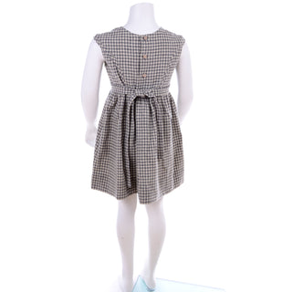 Gail Berk Children's  Vintage Gray Check Dress