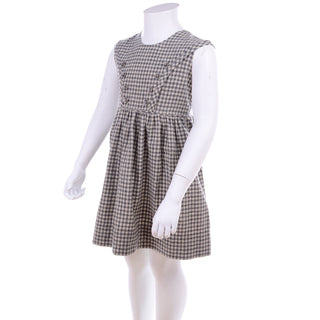 Gail Berk Carey Woolens Vintage Gray Check Girl's Dress