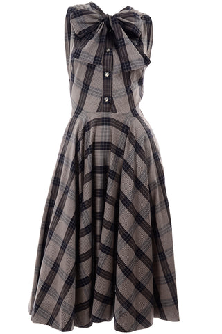 1950s Plaid Claire McCardell Vintage Dress