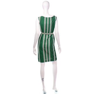 1960s Bambaki vintage green cotton dress size 2/4
