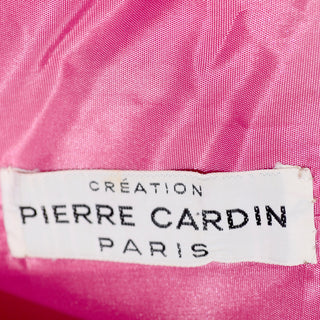 Creation Pierre Cardin Paris 1960's label on vintage dress