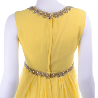 1960s Vintage Yellow Dress