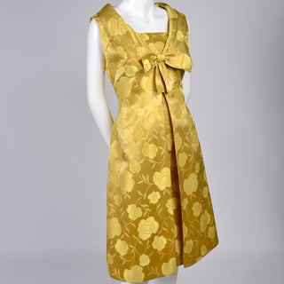 Gold 1960s vintage dress