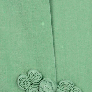 1960's Green Asian Inspired Housecoat Robe