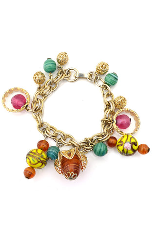 1960s Vintage Bracelet Murano Glass Beads