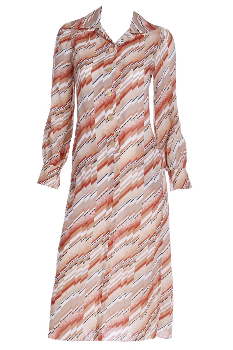 orange and white chevron dress Vtg Tommy Hilfigar Orange White Chevron Pattern Rayon Linen Sleeveless Dress S/P