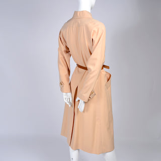 1970's trench coat with slit in back