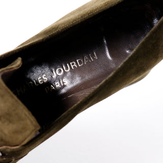 1970s Charles Jourdan Paris Square Toe Tie Loafer Pump Shoes