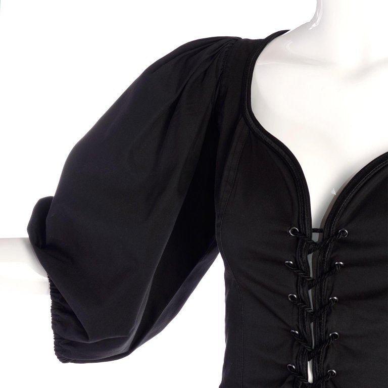 Saint Laurent Vintage Russian Collection Black Corset Top – Amarcord Vintage  Fashion