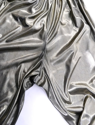 Shimmer vintage bronze lame jumpsuit deadstock