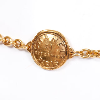 1980s Chanel 31 Rue Cambon Paris Vintage link Gold Plated Belt 