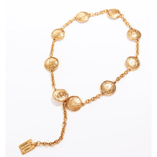 1980s Chanel 31 Rue Cambon Paris Vintage Gold Plated Belt or Necklace Made in France in the 80s