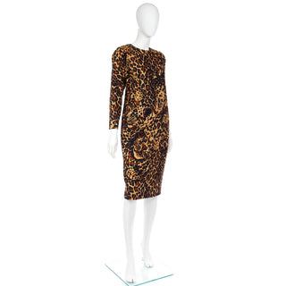 Fall/Winter 1986 Yves Saint Laurent Leopard Wool Dress