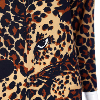 A/H 1986 YSL Vintage Leopard Wool Dress